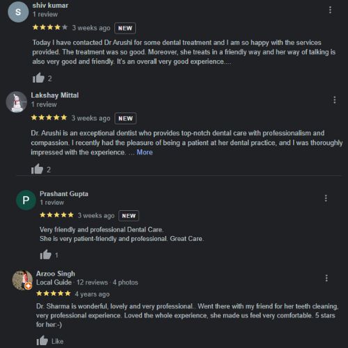 Reviews of Dental clinic in delhi
